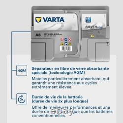 XEV Silver Dynamic AGM Starter Battery L2 A8 12V 60Ah / 680A 560901068
