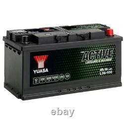 YUASA L36-100 LEISURE Starting Battery 12V 100Ah 900A EN for OPEL ANTARA