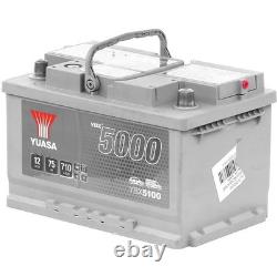 YUASA YBX5100 YBX5000 Starting Battery SMF 12V 75Ah 710A EN for FORD Transit