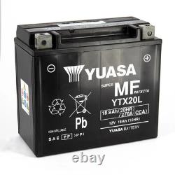 YUASA YTX20L Maintenance-Free SLA AGM Battery, Ready to Use