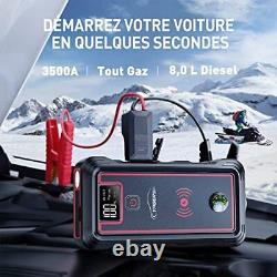 Yaber Booster Battery 3500a 23800mah Portable Jump Starter All Gas Or 80 L