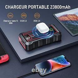 Yaber Booster Battery 3500a 23800mah Portable Jump Starter All Gas Or 80 L