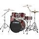 Yamaha Fusion 20 Burgundy Glitter Rydeen Drum Kit With Hardware And Cymbal