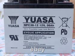 Yuasa NPC38-12 12V, 38Ah Sealed Lead Acid Battery