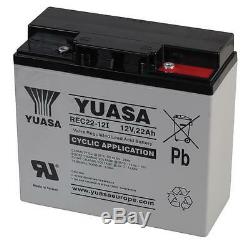 Yuasa Rec22-12 22ah-12v Hidden Golf Trolley Battery (18 + Holes) Mocad, Fraser