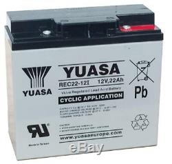 Yuasa Rec22-12 Cyclic / Golf Battery 12v 22ah