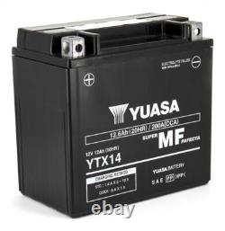 Yuasa SLA Battery for BMW Motorcycle 1250 R Rs 2019 to 2022 YTX14 / AGM / 12V 12Ah