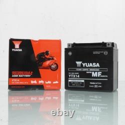 Yuasa SLA Battery for Honda 125 Cr R Motorcycle 1990 to 2007 YTX14 / AGM / 12V 12Ah