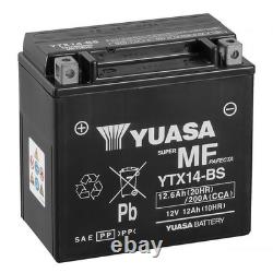 Yuasa SLA Battery for Honda 125 Cr R Motorcycle 1990 to 2007 YTX14 / AGM / 12V 12Ah