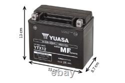 Yuasa YTX12 Motorcycle Battery 12V 180 CCA AGM High Performance