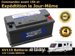 110Ah 12V Batterie Loisir Décharge Lente LFD90 Livraison Rapide