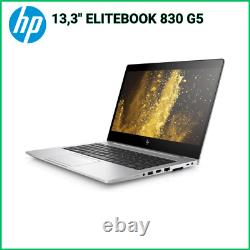 13,3 HP ELITEBOOK 830 G5 i7 16 Go RAM 256 GB SSD Batterie grade B
