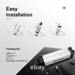 24V10.4Ah E-Bike Batterie de Vélo Electrique avec Chargeur Pour 250With350W Moteur