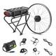 28'' E-bike Kit De Conversion 36v250w Motor Avant+36v13ah Batterie Porte-bagages