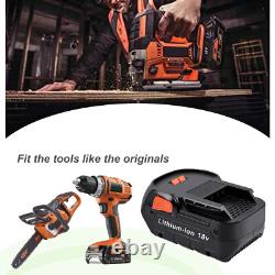 2Pack 6Ah Batterie pour AEG 18V L1820R L1825R L1830R L1840R L1850R L1860R B1830R