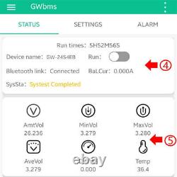 2S 24S équilibreur actif Li-ion Lipo Lifepo4 LTO égaliseur de batterie BMS APP