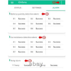 2S 24S équilibreur actif Li-ion Lipo Lifepo4 LTO égaliseur de batterie BMS APP