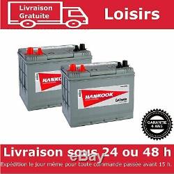 2x 85Ah Batterie de Loisirs, Decharge Lente Pour Caravane, Camping Car et Bateau