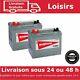 2x 85ah Batterie De Loisirs, Decharge Lente Pour Caravane, Camping Car Et Bateau