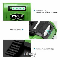 2x Batterie 40V 29462, 8,0 ah, pour Greenworks G-MAX 29472, 22272, 20302, 27062
