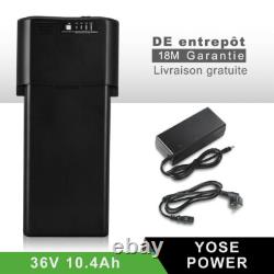 36V10.4Ah E-Bike Batterie de Vélo Electrique avec Chargeur Pour 250With350W Moteur