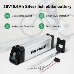 36V15.6Ah E-Bike Batterie de Vélo Electrique avec Chargeur Pour 350With500W Moteur