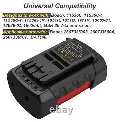 36V 6AH Batterie pour Bosch GSA GSB GSR GBA 36 V-Li GBH 36 VF-Li BAT810 18636-03