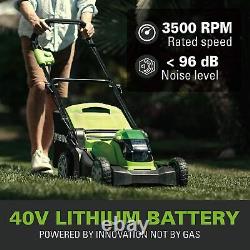 40V Batterie Tondeuse à Gazon 41cm Greenworks G40LM41 Sans Batterie et Chargeur