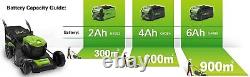 40V Batterie Tondeuse à Gazon Autopropulsé 46cm Greenworks Sans & Chargeur