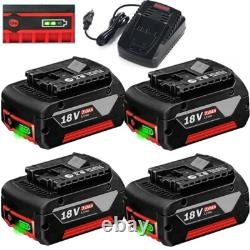 4X Professional pour Bosch Batterie 18V 7Ah GBA GSB BAT609 BAT618 BAT619 BAT620