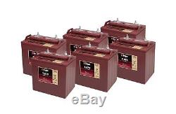 6x Trojan 8V Batterie Décharge Lente T875