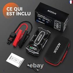 ACEZUK Booster Batterie Voiture 5000A, Démarreur de Batterie de Voiture