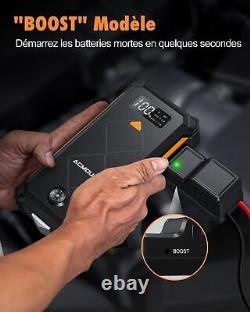 ACMOUNT Booster Batterie Voiture 4000A Demarreur Batterie Voiture Jusqu'à 10L