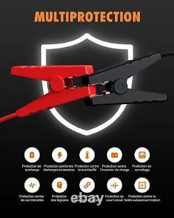 ACMOUNT Booster Batterie Voiture 4000A Demarreur Batterie Voiture Jusqu'à 10L
