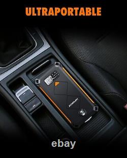 ACMOUNT Booster Batterie Voiture 4000A Demarreur Batterie Voiture Jusqu'à 10L