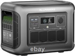 ALLPOWERS R1500 LITE Centrale électrique portable 1600W 1056Wh Batterie LFP