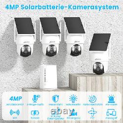 ANRAN 4MP caméra de Surveillance WiFi batterie solaire Audio sans fil IP66