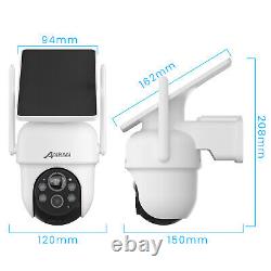 ANRAN 4MP caméra de Surveillance WiFi batterie solaire Audio sans fil IP66