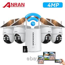 ANRAN WiFi batterie solaire ensemble de caméra de Surveillance Audio sans fil