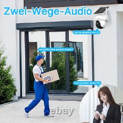 ANRAN WiFi batterie solaire ensemble de caméra de Surveillance Audio sans fil