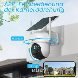ANRAN WiFi batterie solaire ensemble de caméra de Surveillance Audio sans fil