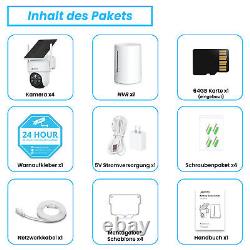 ANRAN WiFi batterie solaire ensemble de caméra de Surveillance Audio sans fil