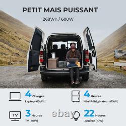 BLUETTI EB3A Générateur Solaire 268Wh 600W portable Station électrique LiFePO
