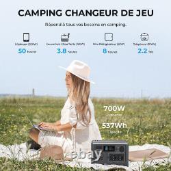 BLUETTI Générateur Électrique Portable EB55, 537Wh Batterie LiFePO4 de Secours