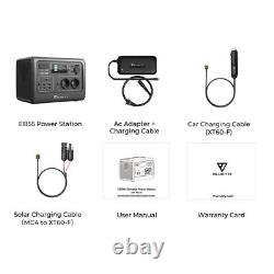 BLUETTI Générateur Électrique Portable EB55, 537Wh Batterie LiFePO4 de Secours