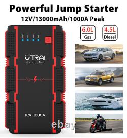 BOOSTER BATTERIE UTRAI 1000A Demarreur de Voiture Moto Chargeur Batterie