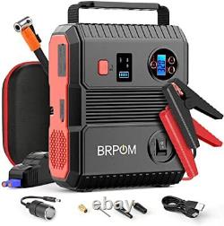 BRPOM Booster Batterie 3000A 24000mAh 150PSI Gonfleur Pneus Voiture 12V Démar