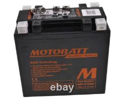 Batterie 12V 16,5Ah MOTOBATT MBYZ16HD, 4 pôles, noire