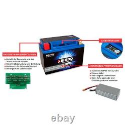 Batterie 12V 2,4AH(6AH) YTX7A-BS LiOn Shido 50615 pour Motowell Magnet 50