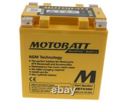 Batterie 12V 32Ah MOTOBATT MBTX30U, 4 pôles